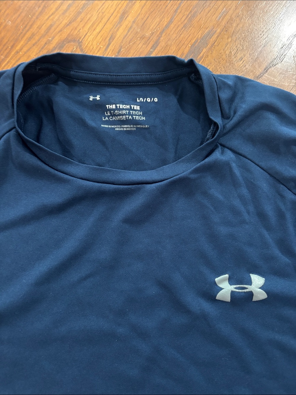 Under Armour Men’s Navy Short-Sleeve Tech Tee - Picture 2 of 2